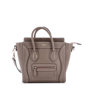 Celine Nano Luggage Bag Grainy Leather